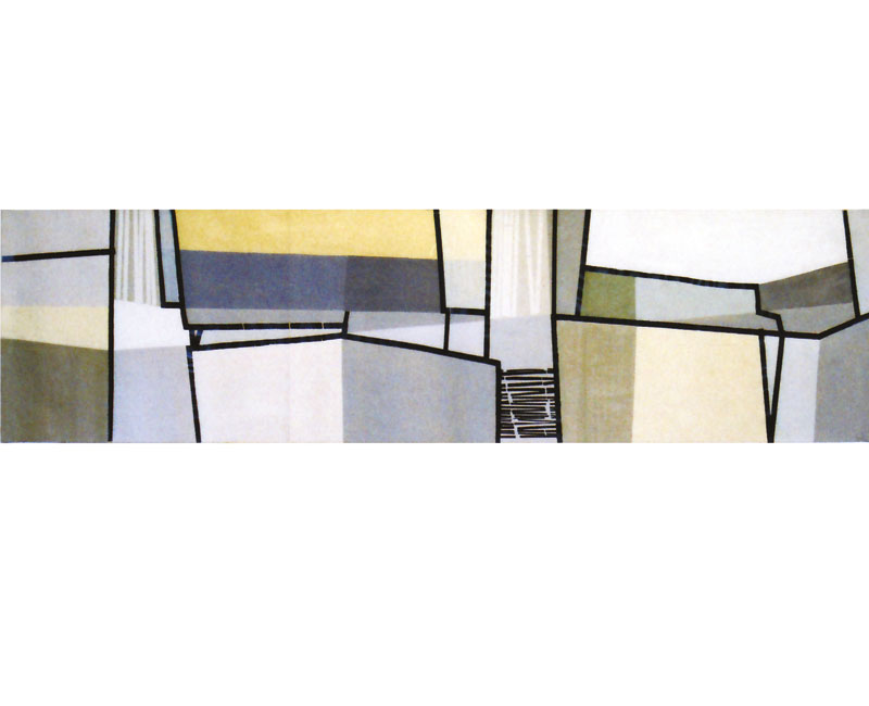 2003 tape on paper, acrylic 300x75cm 