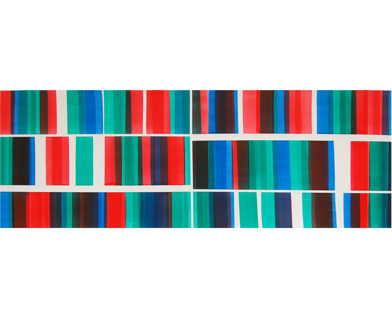Drawing ink on paper 200x80cm