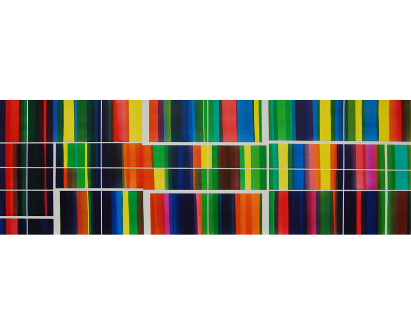 Drawing ink on paper 200x80cm