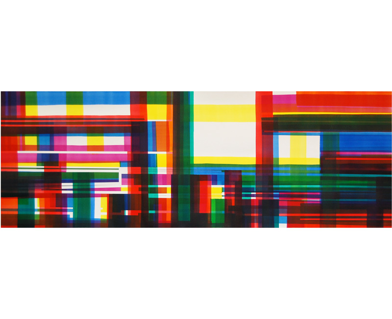 Drawing ink on paper 200x80cm