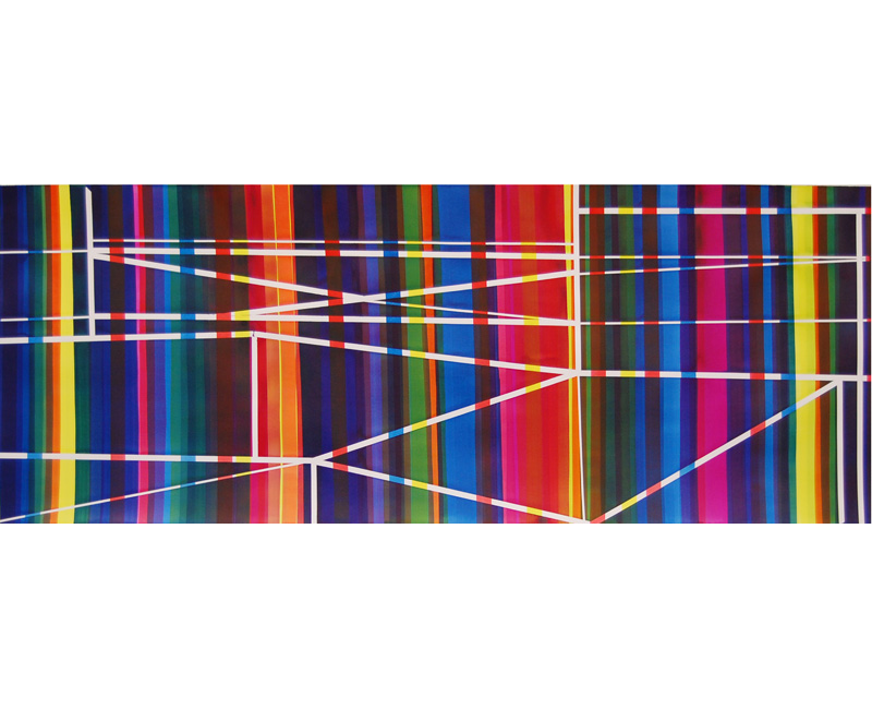 Drawing ink on paper 200x80cm