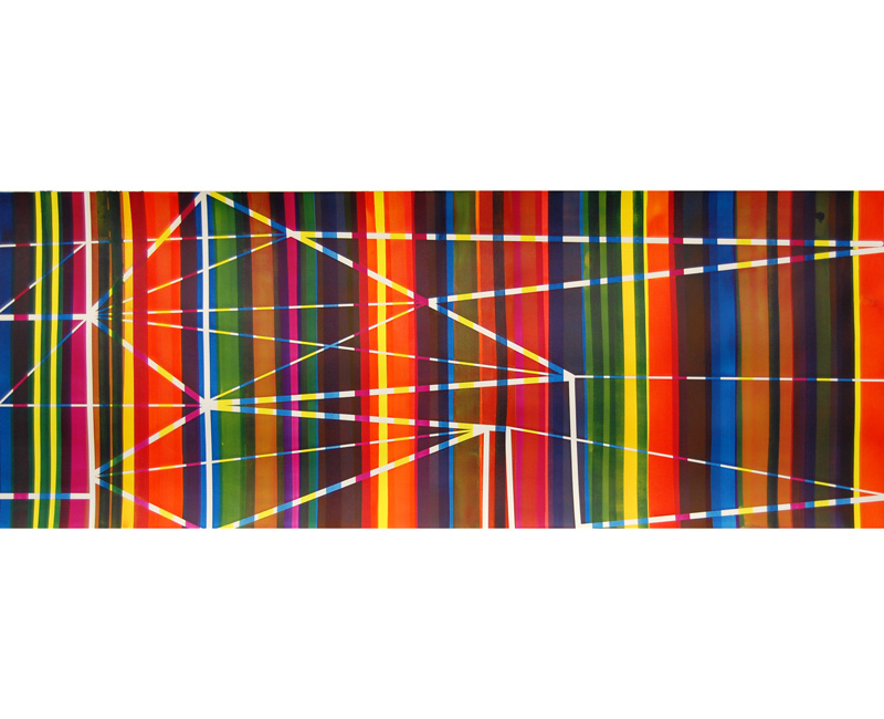 Drawing ink on paper 200x80cm