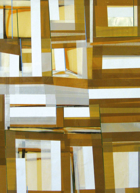 adhesive tape,charcol, acrylic on paper 100x75 cm 2008 